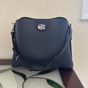 Coach Navy Blue Shoulder Bag